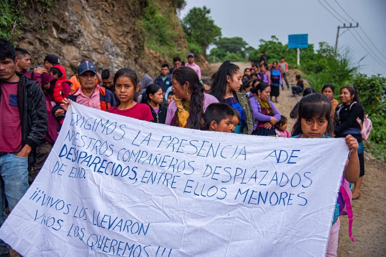 Desplazados en Chenalhó, Chiapas. Foto: Cuartoscuro.com.