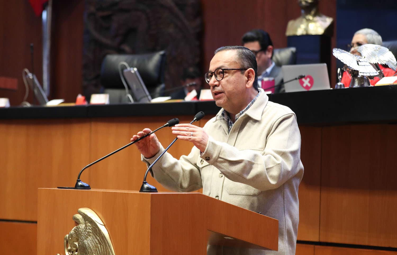 Es "turismo militar", acusó Germán Martínez. Foto: Senado. 